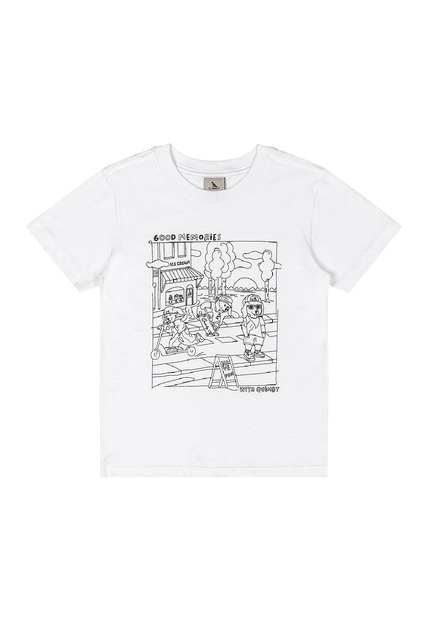 Camiseta Kit Canetinhas Pintar Quimby