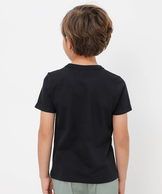 Camiseta Infantil Batman Tam 4 a 10 Preto
