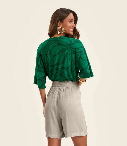 Blusa Feminina em Viscotorcion Rovitex Verde