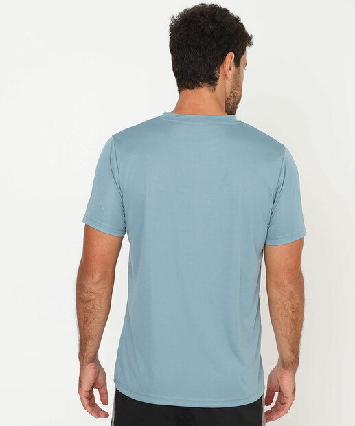 Camiseta Masculina Fitness Dry Fit MR Azul