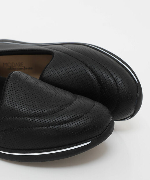 Tênis Casual Slip On Feminino Modare Preto