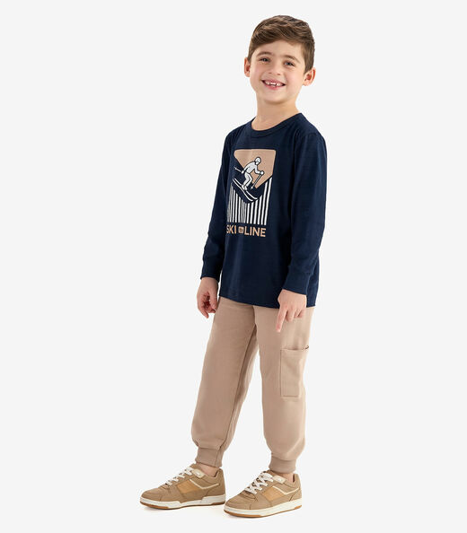 Image_Conjunto Camiseta com Calça Meia Malha Rovi Kids Azul