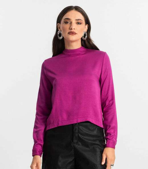Blusa Feminina Manga Longa Endless Roxo