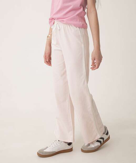 Calça Juvenil Wide Leg Moletinho Marisa Tam 10 a 16