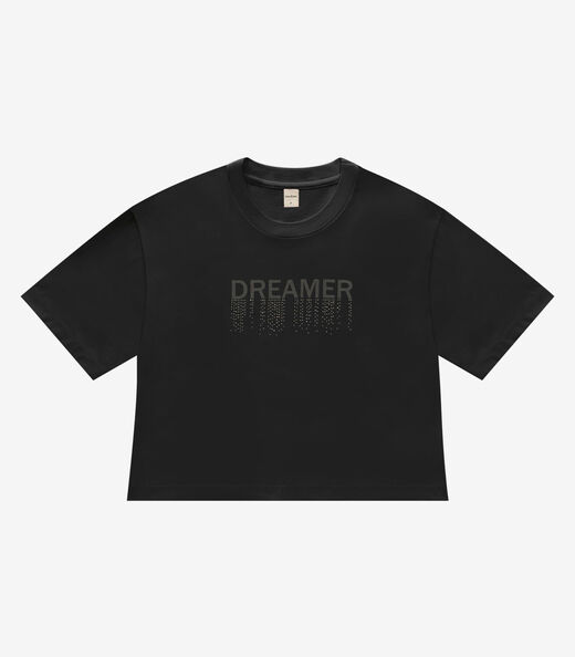 T- Shirt Feminina Meia Malha Rovitex Preto