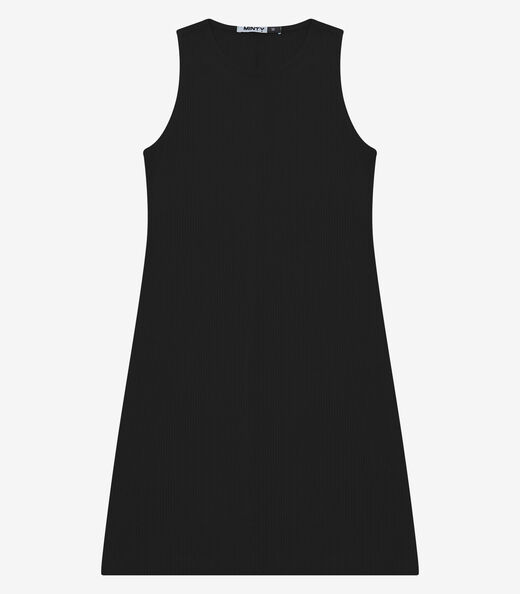 Image_Vestido Feminino Ribana Canelada Justo Liso Minty Preto