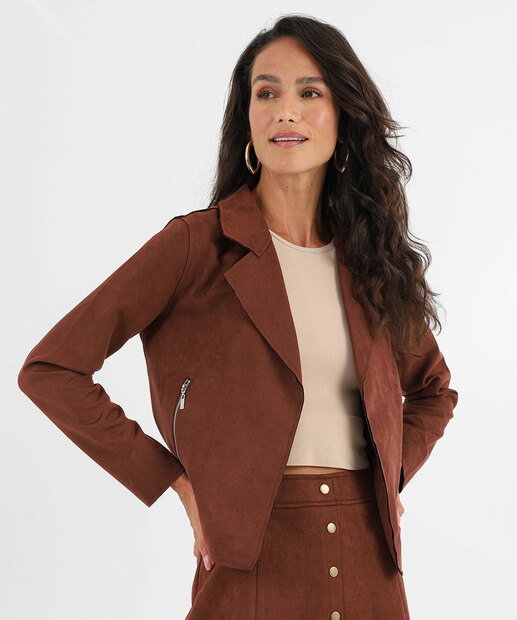 Image_Jaqueta Feminina Biker Suede Marisa Marrom