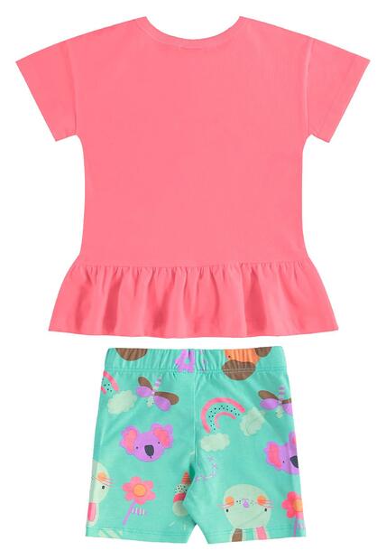 Conjunto Blusa e Ciclista Infantil Bee Loop