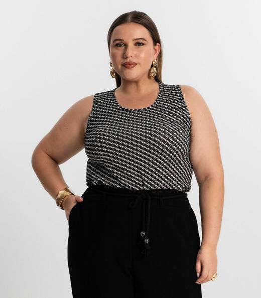 Image_Regata Feminina Plus Size Estampada Secret Glam Preto