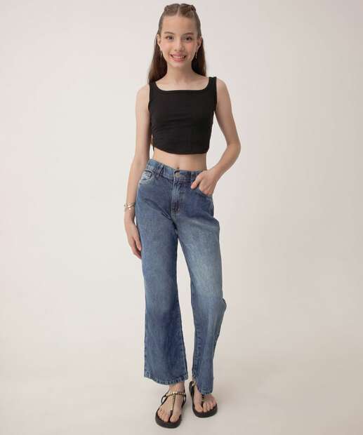 Blusa Juvenil Cropped Corselet Marisa Tam 10 a 16