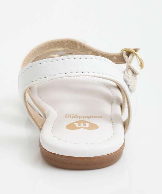 Sandália Infantil Coração Molekinha Branco