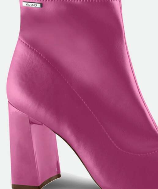Bota Feminina Cano Curto Salto Grosso Via Uno 