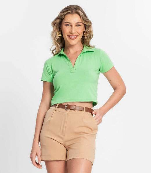 Image_Blusa Feminina Manga Curta Endless Verde