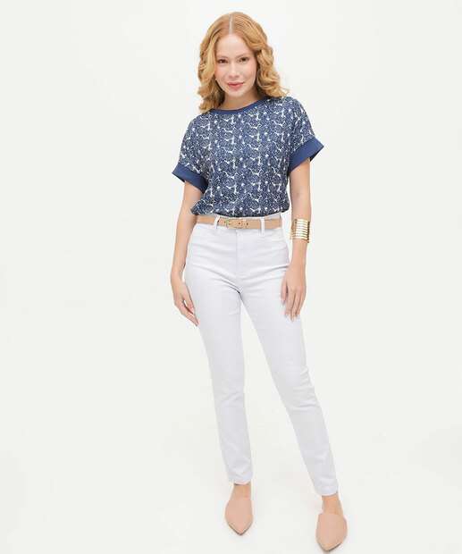 Image_Calça Feminina Skinny Bolsos Ecxo Jeans