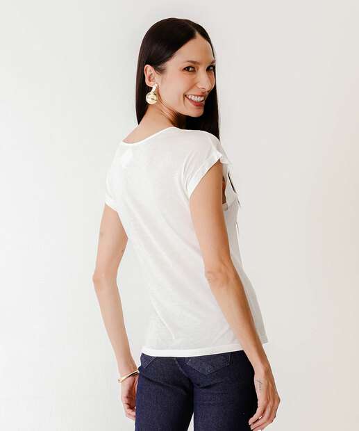 Blusa Feminina Estampa Frase Marisa