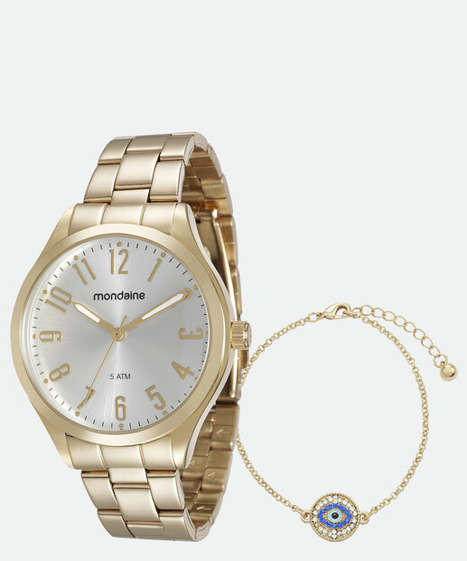 Kit Relógio Feminino Mondaine 76588LPMVDE1KK