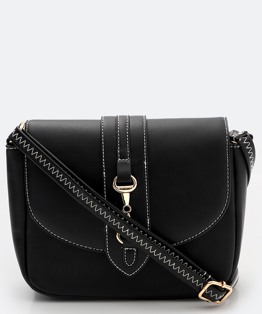 Bolsa Transversal Crossbody Feminina Marisa Preto
