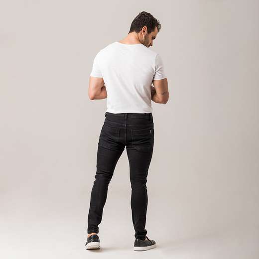 Calça Sarja Skinny Masculina Rasgada Zune