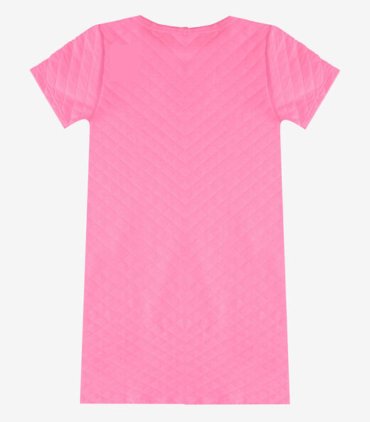 Vestido Infantil Feminino Malha Matelasse Select Rosa