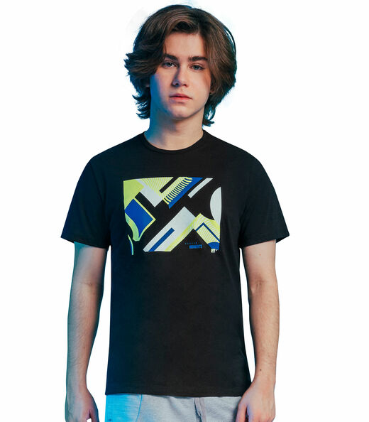 Camiseta T-shirt Juvenil Masculina Rovitex Preto