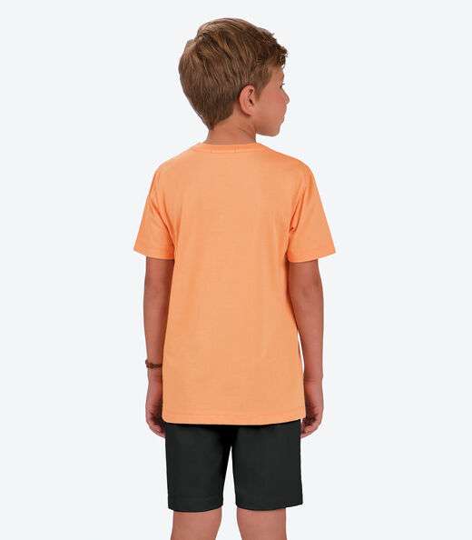 Conjunto Camiseta com Bermuda Menino Trick Nick Laranja