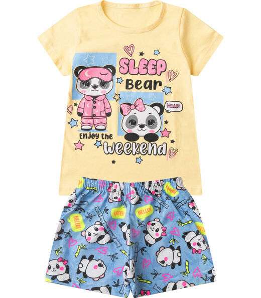 Image_Pijama Infantil Menina Brilha no Escuro Select Amarelo