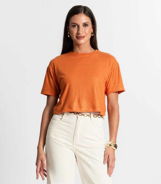 Image_Blusa Feminina Em Ribana Canelada Rovitex Laranja