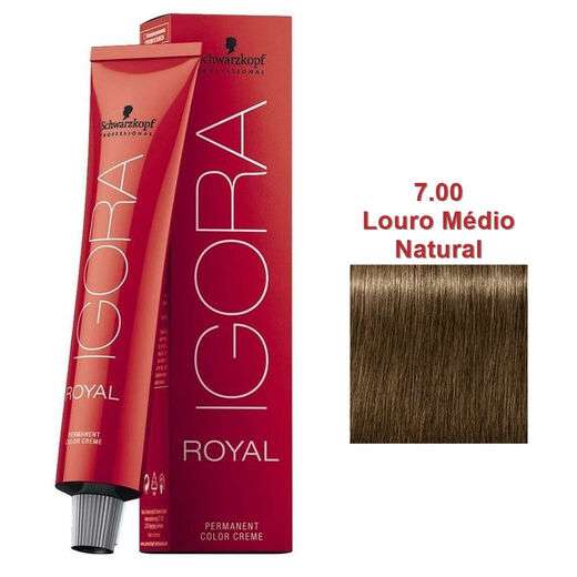 Image_Schwarzkopf Igora Royal Coloração 7/00 Louro Médio Natural Extra 60ml