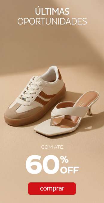 Últimas Oportunidades com até 60%OFF