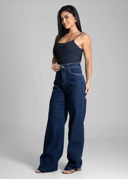 Calça Jeans Sawary Wide Leg - 281386