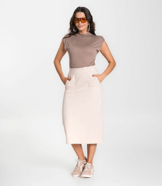 Saia Feminina Select Bege