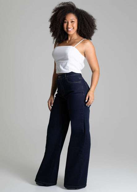 Calça Jeans Sawary Wide Leg - 278264