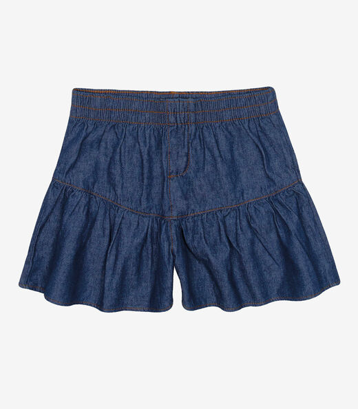 Shorts Menina Jeans Trick Nick Azul