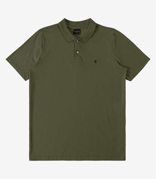 Camisa Polo Básica Masculina Diametro Verde