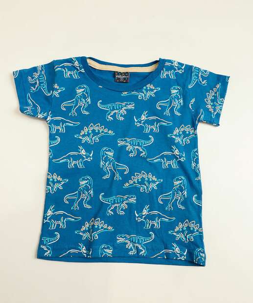  Conjunto Infantil Manga Curta Estampado Tam 1 a 3