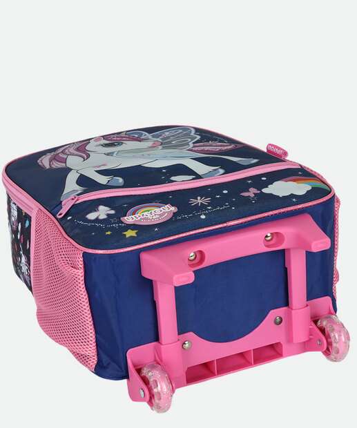 Mochila Mala Com Rodas Infantil Unicórnio Up4you