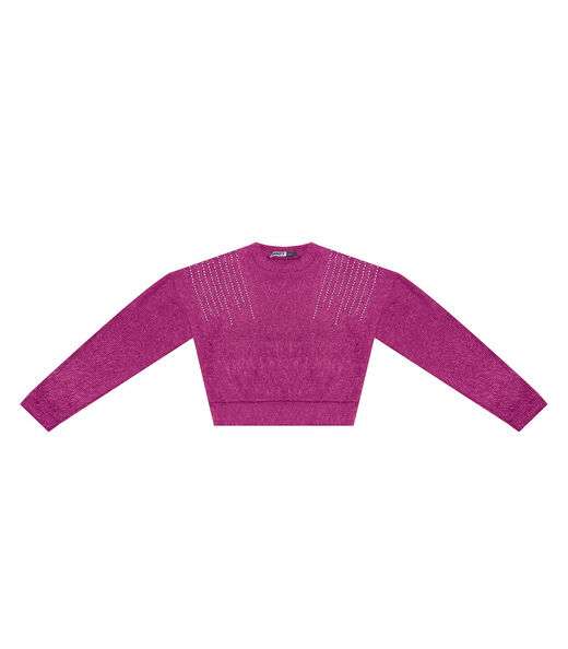 Blusão Juvenil Feminino Em Tricot Minty Roxo
