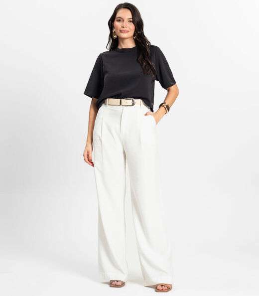 Blusa Feminina em Twill Cey Rovitex Preto