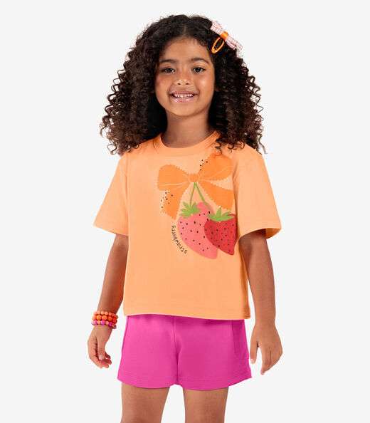 Image_Blusa Infantil Manga Curta Rovi Kids Laranja