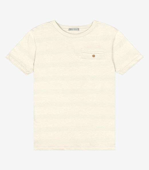 Camiseta Infantil Masculina Trick Nick Bege