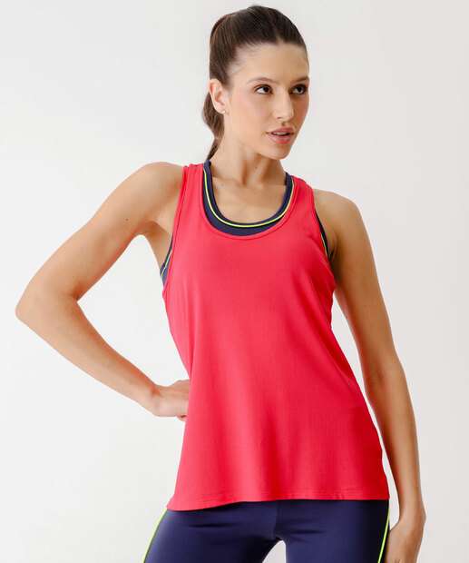  Blusa Regata Feminina Fitness Marisa