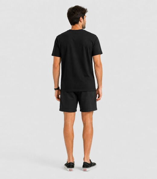 Camiseta Masculina Manga Curta Algodão Select Preto