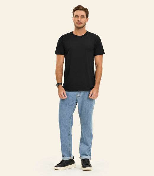 Camiseta Básica Unissex Rovitex Preto