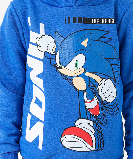 Blusão Infantil Moletom Sonic Tam 4 a 10 Azul