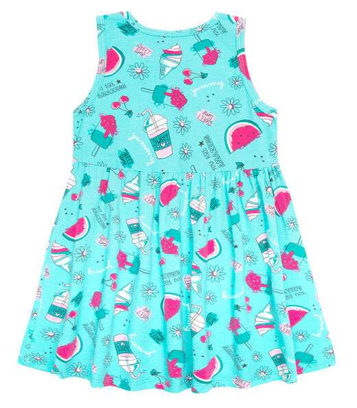 Vestido Infantil Estampado Select Verde