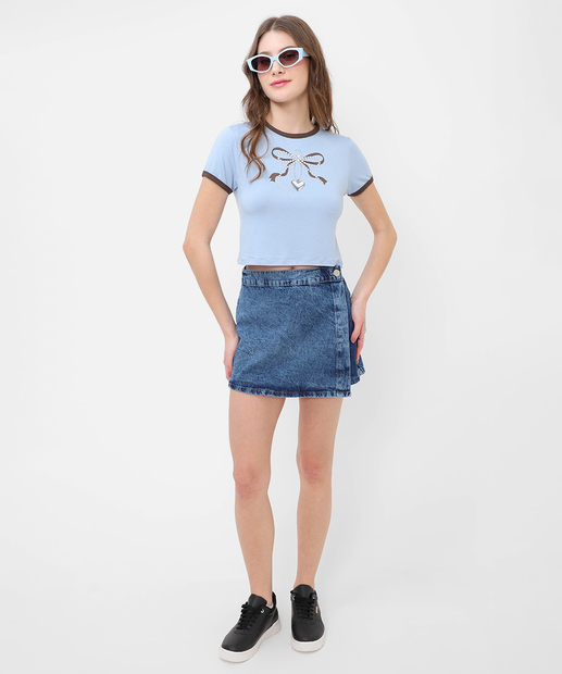Image_Short Saia Feminino Jeans Cintura Alta Azul