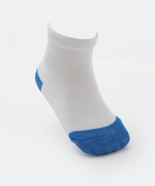 Kit 5 Meias Infantil Soquete Marisa Branco