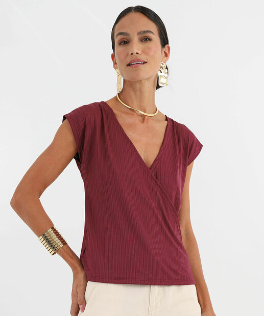 Image_Blusa Feminina Transpassada Canelada Marisa Vinho