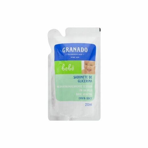 Image_Kit c/4 Sabonete Líquido Infantil Granado Bebê Refil 250ml Lavanda