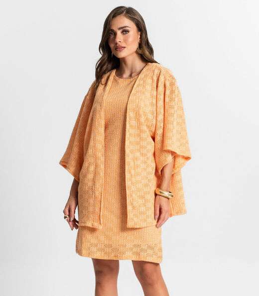 Image_Kimono Feminino Em Tricot Endless Laranja